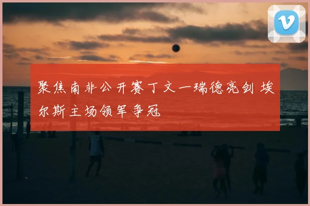 聚焦南非公开赛丁文一瑞德亮剑 埃尔斯主场领军争冠